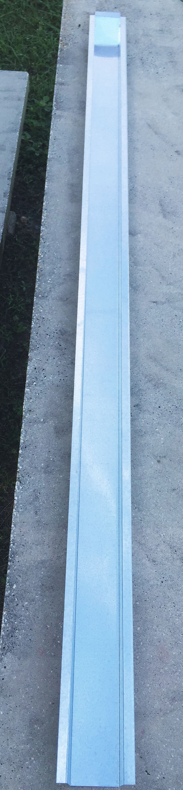 8' Galvanized Line Cover with Cap 4